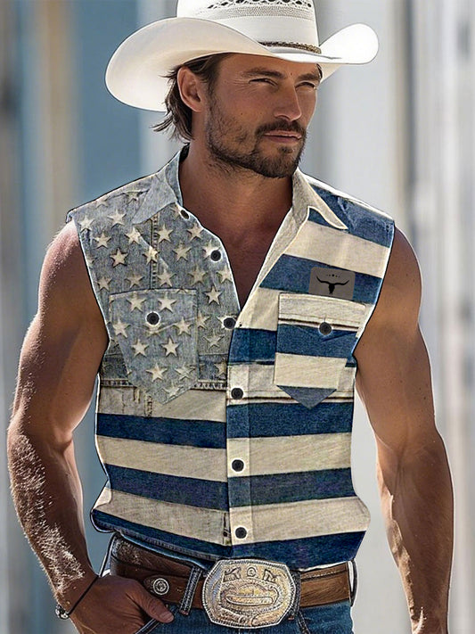 Men's western style vest