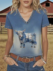 Women's Western Highland Cattle T-shirt