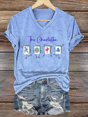 Women's Funny Mah Jongg Print T-shirt