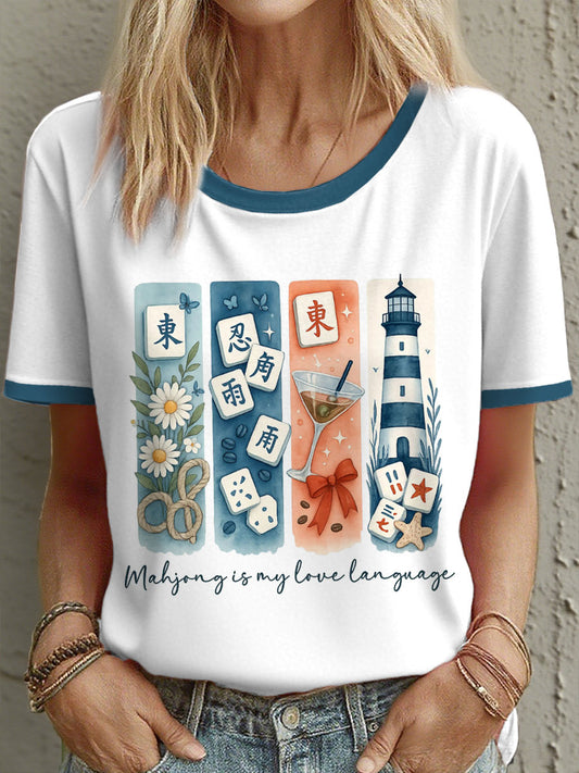 Women's mahjong is my love language t-shirts