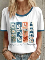 Women's mahjong is my love language t-shirts