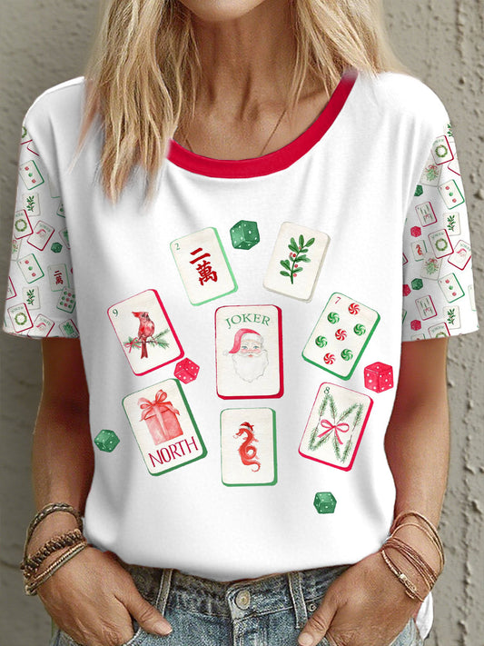 Women's Christmas Mahjong T-Shirts