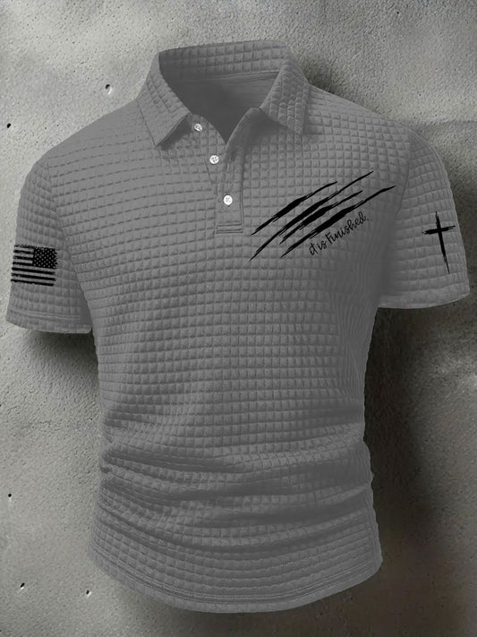 Men's It Is Finished Printed Casual Top