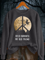 Women's Halloween Witch Printed polyester sweatshirt
