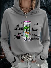 Women's Witches Brew Alani Funny Halloween Casual Hooded Top