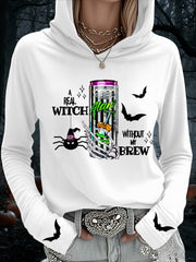 Women's Witches Brew Alani Funny Halloween Casual Hooded Top