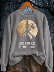 Women's Halloween Witch Printed polyester sweatshirt