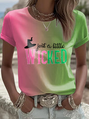 Women's "Just a little wicked" printed T-shirt