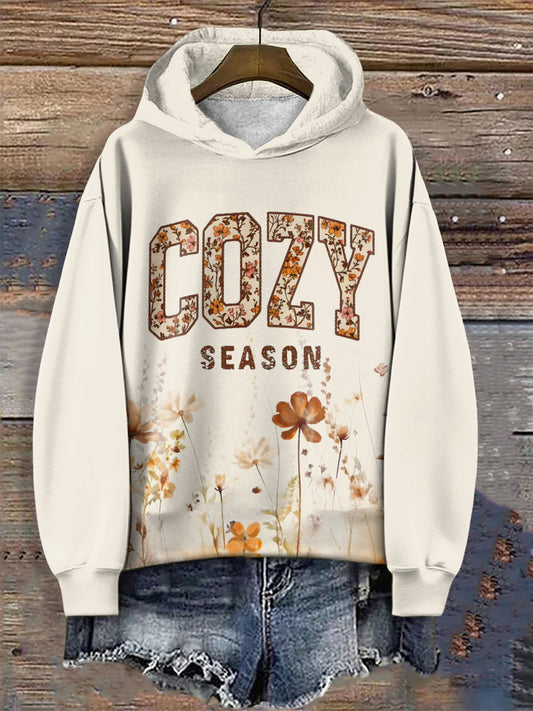 Women's Cozy Season Floral Print Sweatshirt
