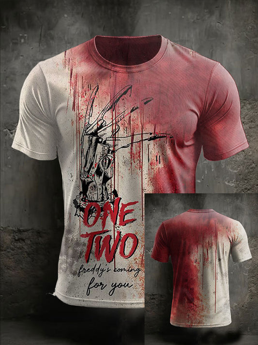 Men's halloween blood stains short sleeves t-shirt