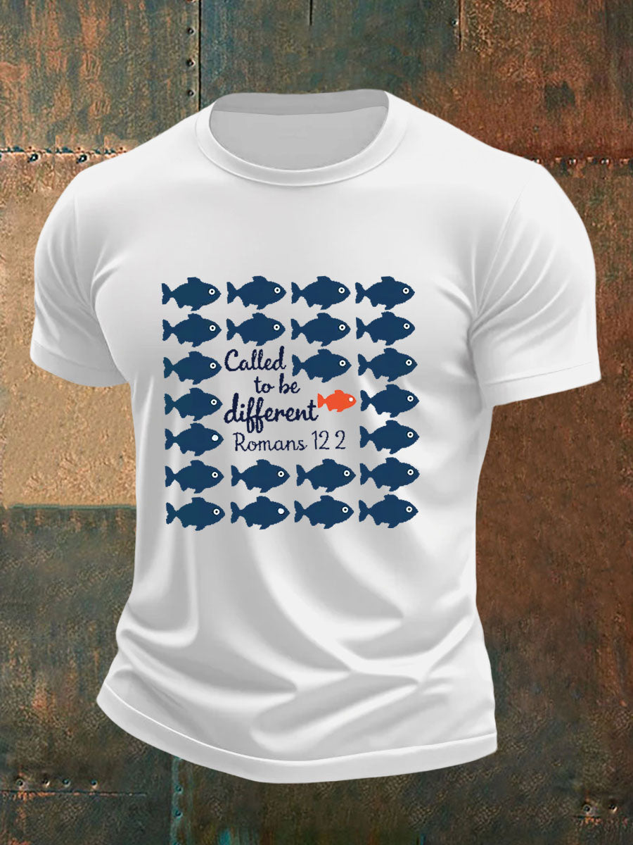 Men's Called to Be Different Printed Casual T-shirt