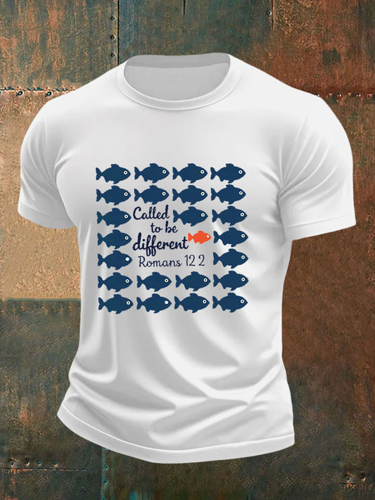 Men's Called to Be Different Printed Casual T-shirt