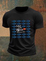 Men's Called to Be Different Printed Casual T-shirt