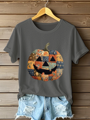 Women's Pumpkin Art Print Casual Sweatshirt