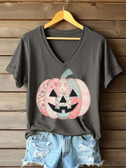 Women's Pumpkin Art Print T-Shirt