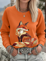 Women's autumn animals Regular Sweatshirt